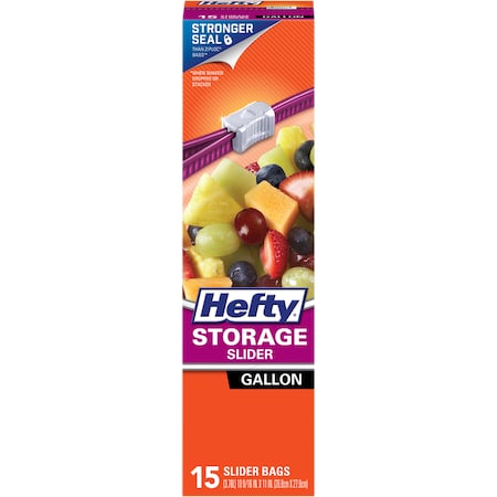 Hefty Hefty 1 gal Storage Slider Bag 15 pk R8-1416